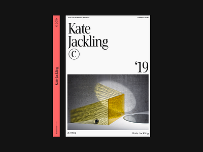 Kate Jackling Portfolio book clean design grid layout minimal modern photography simple typography whitespace