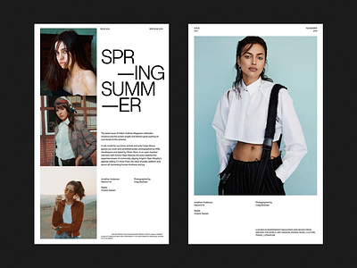 FELTON OUTLINES© clean design fashion layout magazine minimal typography whitespace
