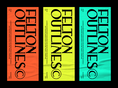 FELTON OUTLINES© COLORS colors layout magazine typography