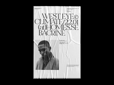 WEST EYE EXHIBITION exhibition gallery graphic poster poster design serif typo typography whitespace
