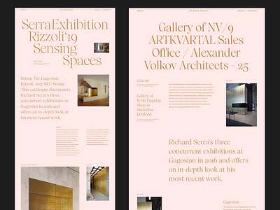 Serra Rizzoli Sensing Spaces clean design grid layout minimal modern typo typography website whitespace