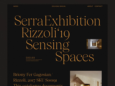 Serra Rizzoli Sensing Spaces clean design grid header layout minimal typography web website whitespace