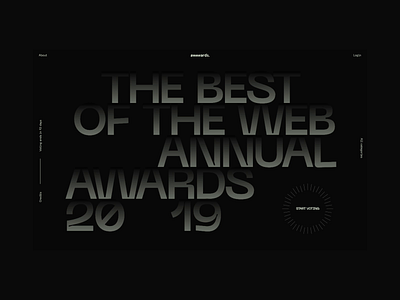 Awwwards Annual Awards 2019 animation awards awwwards interactive layout typography website