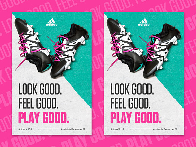 Adidas Cleat Ad adidas bold cleats football photography poster sports sports design typography