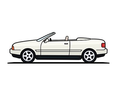 Audi Cabriolet Illustration