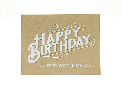 Happy Birthday Card card happy birthday type typography
