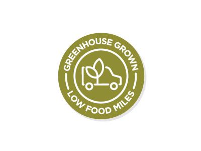 Local Greenhouse Grown Sticker food fort wayne fresh greenhouse local organic package design sticker
