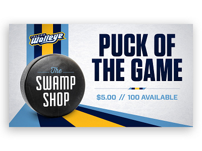Puck of the Game hockey sports design toledo walleye
