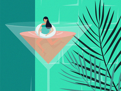 Spritz In Spring character cocktail design graphic design illustration summer vector