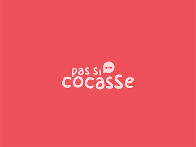 Pas Si Cocasse branding comic design engaged graphic design logo pink vector