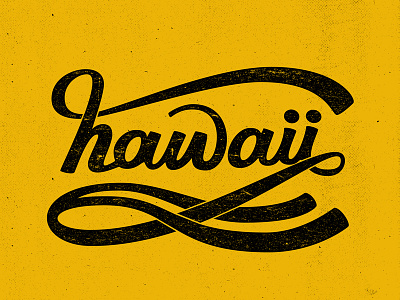 Hawaii lettering grunge hand lettering hawaii lettering texture typography