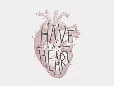 Have a heart. hand lettering handlettering heart lettering typography