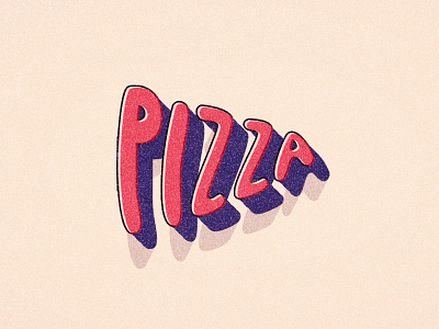 Pizza slice hand lettering handlettering lettering pizza pizza slice typography