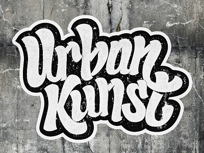 Urban Kunst logo hand lettering handdrawn handlettering lettering logo