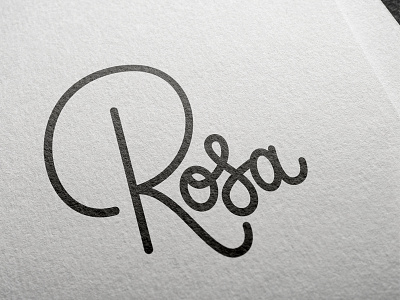Rosa logo hand lettering handdrawn handlettering lettering logo