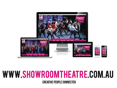 Showroom Theatre Website compatible interactive iphone jquery pink web design