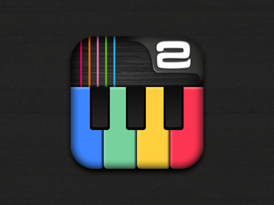 Piano Prodigy Icon icon ipad iphone piano piano music prodigy ui