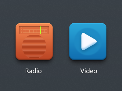 theme icon icon ios radio theme video