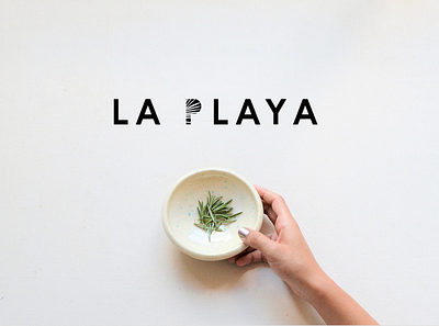 La Playa pottery studio. art direction branding logo
