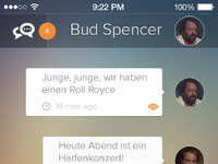 Message App - UI by Malte Westedt on Dribbble