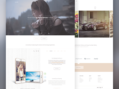 Multi Theme - Agency & eCommerce agency clean ecommerce flat interface modern product template theme ui ux web