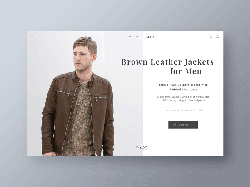 Product Display 2 animation ecommerce gif minimal product typography ux web