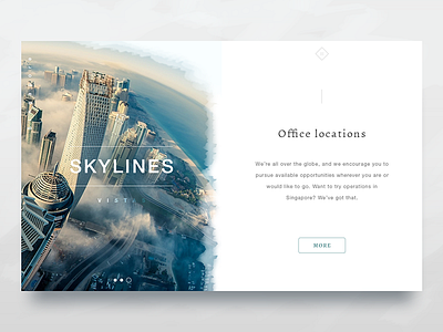 Skyline Widget city clean download free psd typography ui user ux web widget