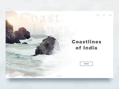 Coastlines Widget coast like profile ui user ux web widget