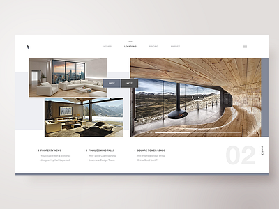 Modern Architectures - Locations architecture design homepage landing real estate ui ux website