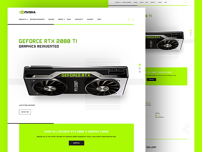 Geforce RTX 2080 white design clean design gaming geforce gtx landing page nvidia rtx website white