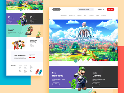 Nintendo Website Concept