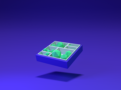 Bento Box 3d cms rendered