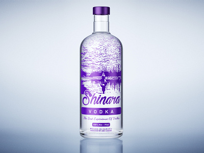 Vodka Bottle Design bottle branding design illustration logo ui ux vector website