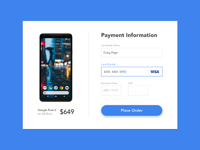 Daily UI #4 - Credit Card Checkout 100 days of ui challenge checkout credit card credit card checkout daily ui payment sign in ui