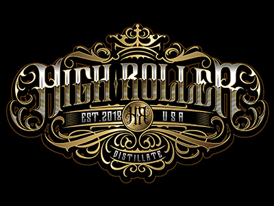 High Roller artist branding calligraphy lettering logo tattoo