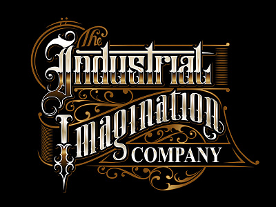 The Industrial Imagination Company branding calligraphy customlettering lettering letters logo logotattooartist