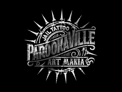 Jail Tattoo ParookaVille ART MAKIA branding calligraphy customlettering lettering letters logo logotattooartist monogram