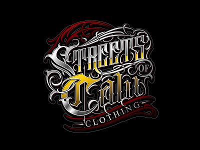 Street of Cali clothing branding custom lettering lettering logo brand logo design logo maker typography