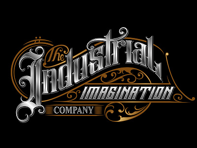 The Industrial Imagination Company branding calligraphy custom lettering custom logo graphic design lettering letters logo logo design tattoo artist tattoo design typography