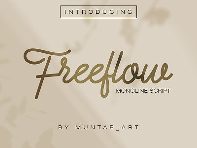 Freeflow Monoline Font