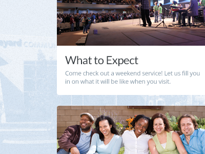 What to Expect church grid photo web