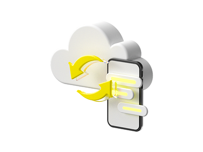 Cloud 3d icon