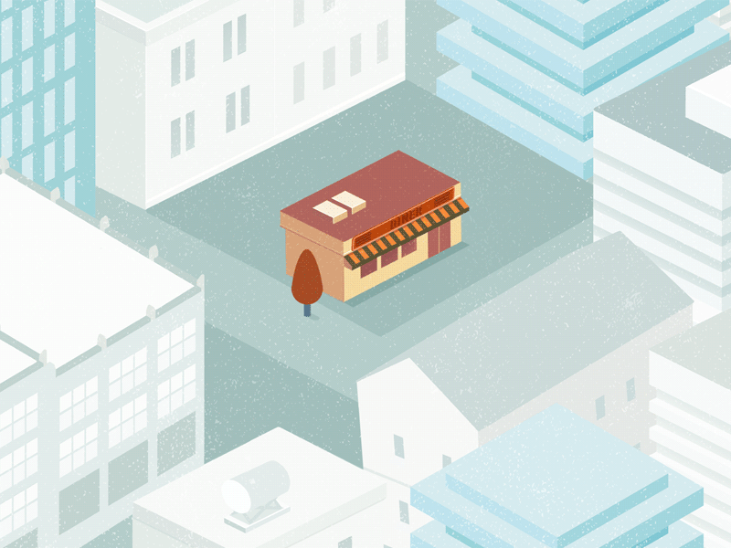 Lonely Diner architecture buildings diner gif