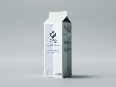 Article Brand Milk Box box branding graphic design mockup product