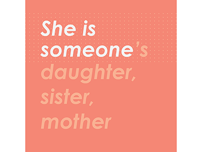She Is Someone art direction feminism graphic design typography