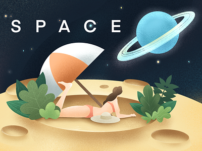 space summer illustration