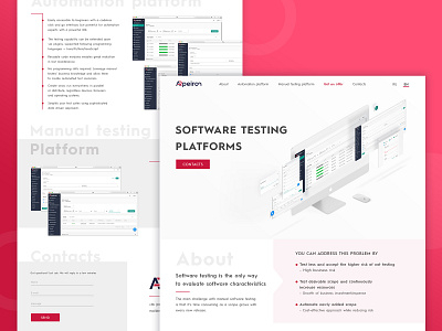 Software testing platforms clean design flat minimal photoshop platforms software testing ui ux web white