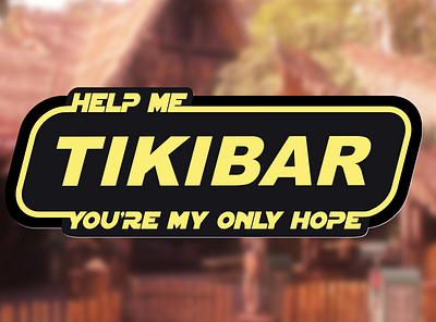 Help Me Tiki Bar design logo product