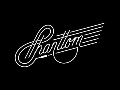 Phanttom Band Logo Design Final 70s freaks glamrock of paradise phantom the type