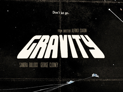 Gravity Retro futuristic style type